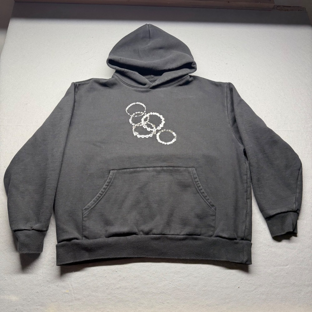 Taylor Swift Hoodie Unisex L Black The Eras Tour Friendship Bracelet Concert